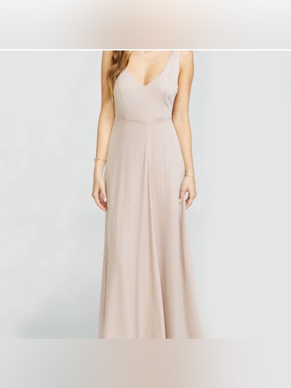 Show Me Your MuMu Jenn Maxi Dusty Blush Crisp Dress